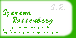 szerena rottenberg business card